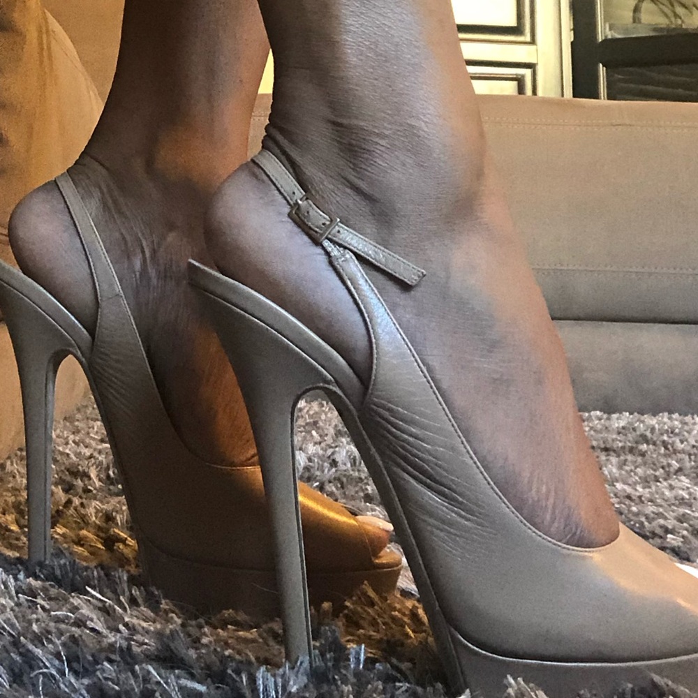 Jimmy Choo Slingback Peep Toe Pumps